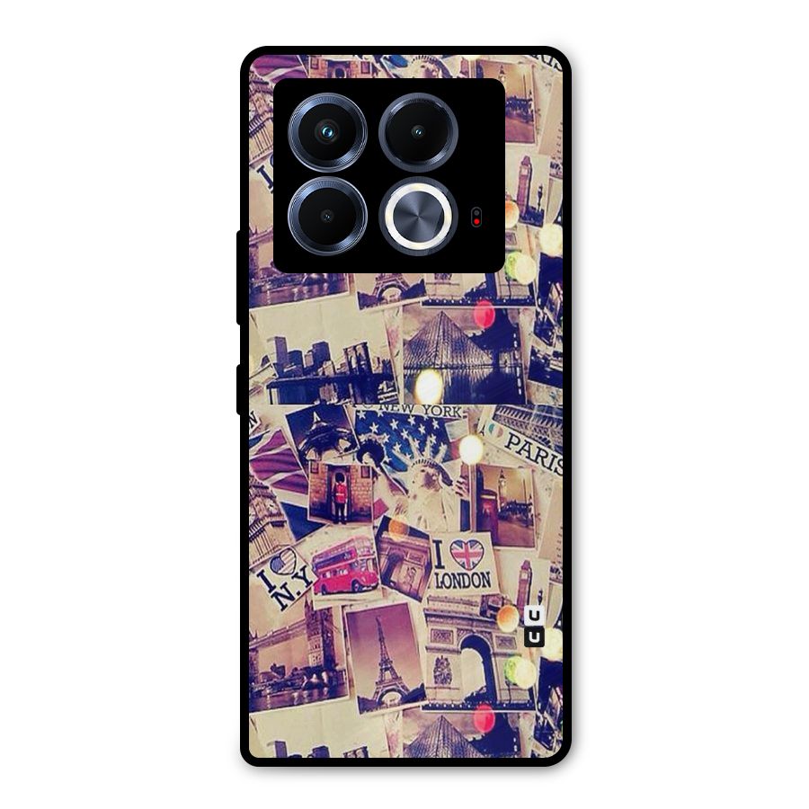 Travel Pictures Metal Back Case for Infinix Note 40 5G