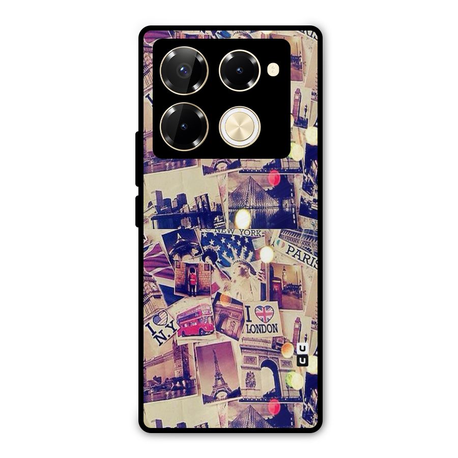 Travel Pictures Metal Back Case for Infinix Note 40 Pro