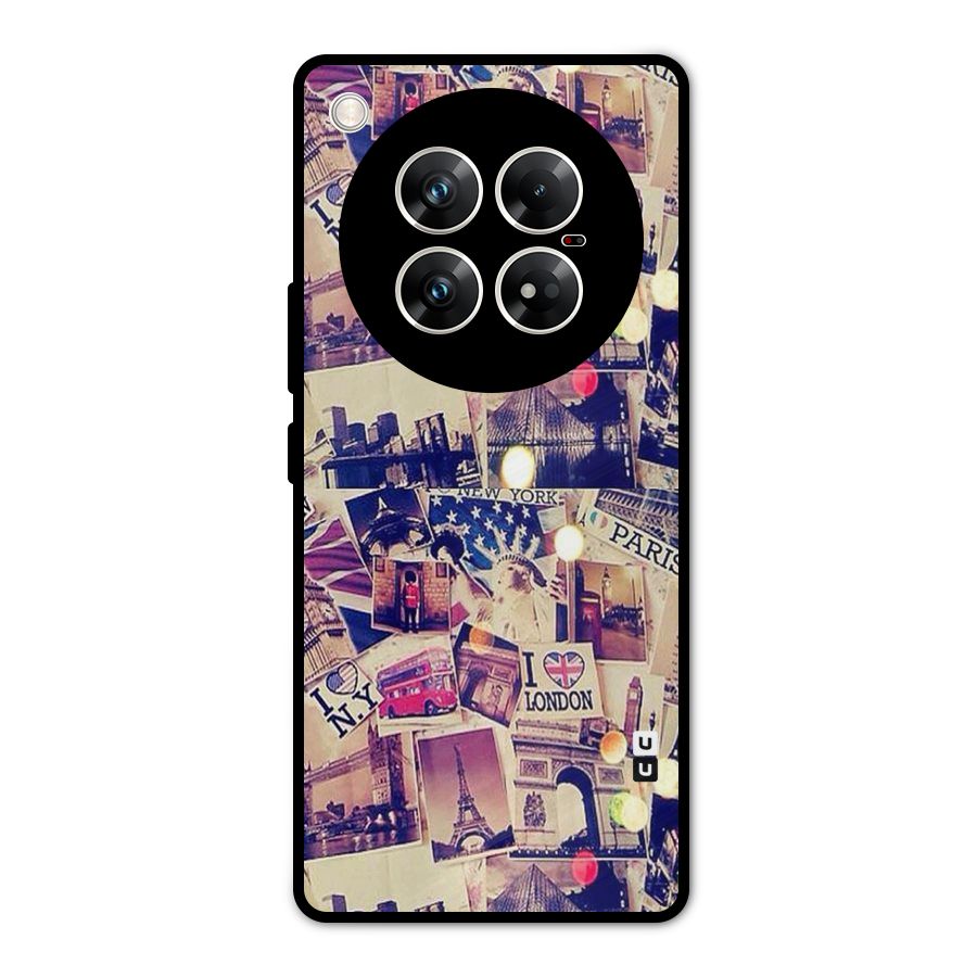 Travel Pictures Metal Back Case for Infinix Zero 40 5G