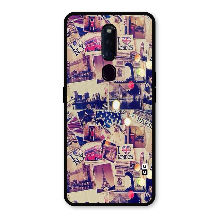 Travel Pictures Metal Back Case for Oppo F11 Pro