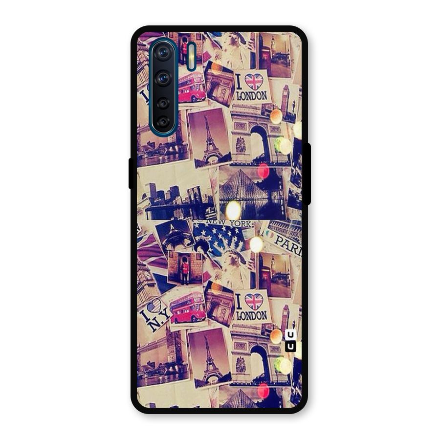 Travel Pictures Metal Back Case for Oppo F15