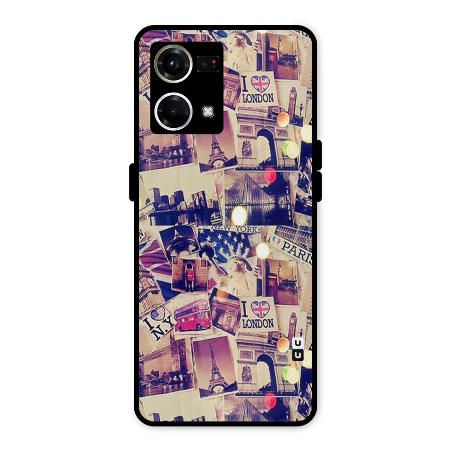 Travel Pictures Metal Back Case for Oppo F21s Pro 4G