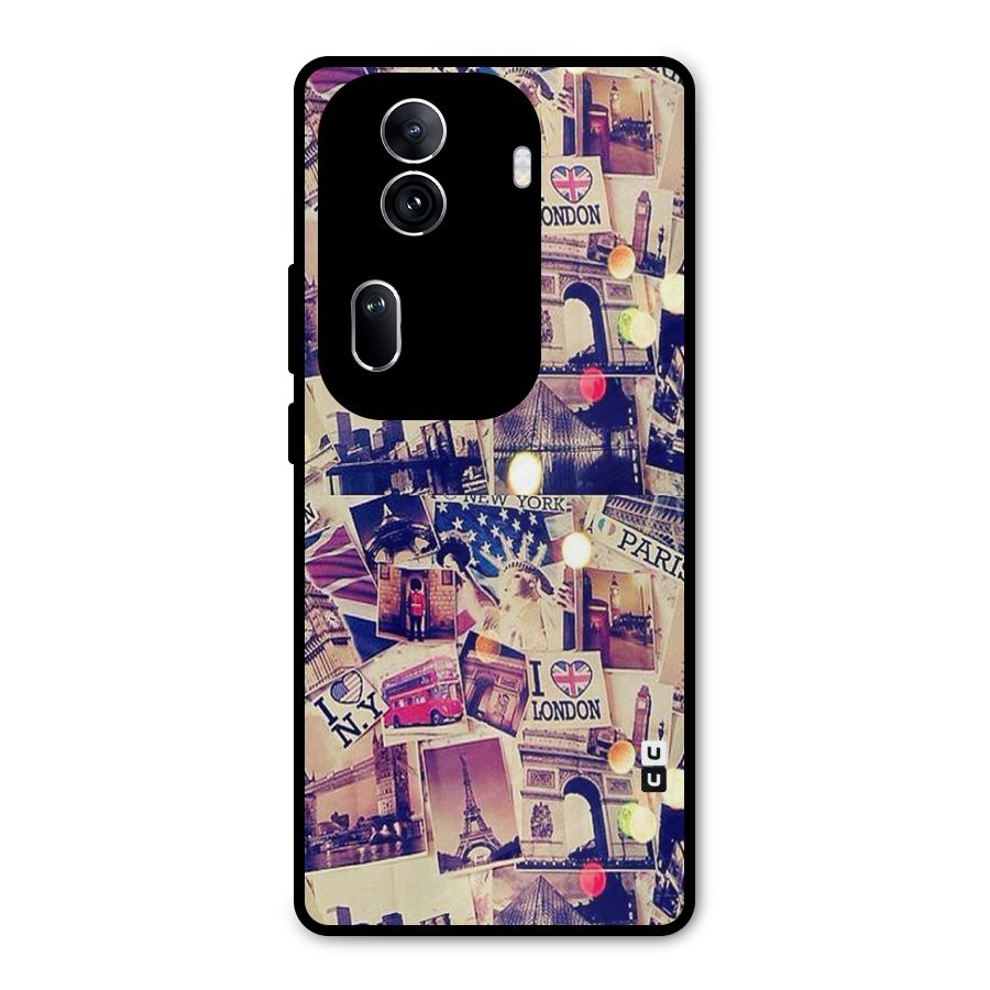 Travel Pictures Metal Back Case for Oppo Reno11 Pro 5G