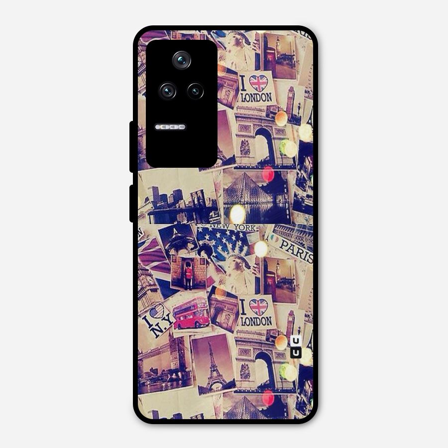 Travel Pictures Metal Back Case for Poco F4 5G