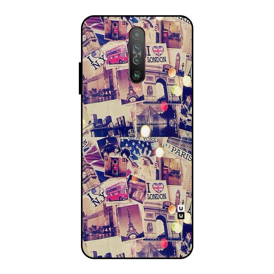 Travel Pictures Metal Back Case for Poco X2