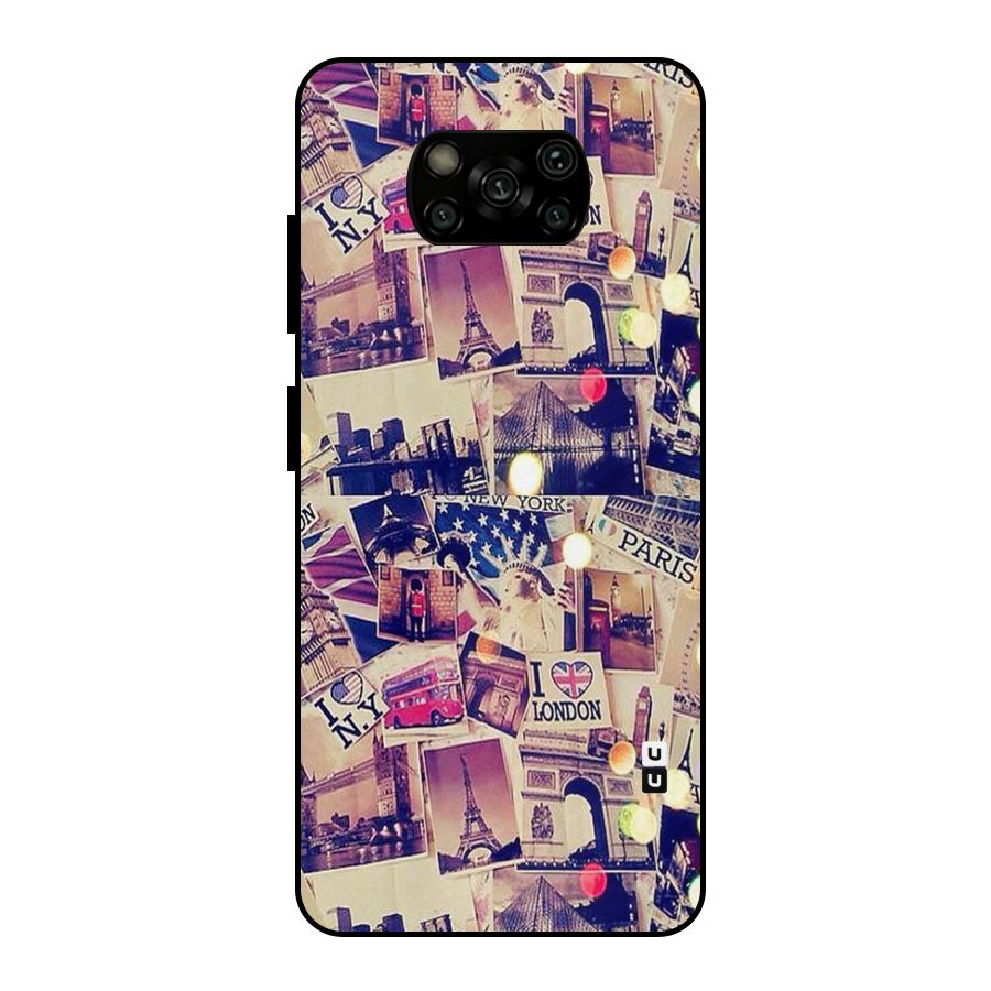 Travel Pictures Metal Back Case for Poco X3