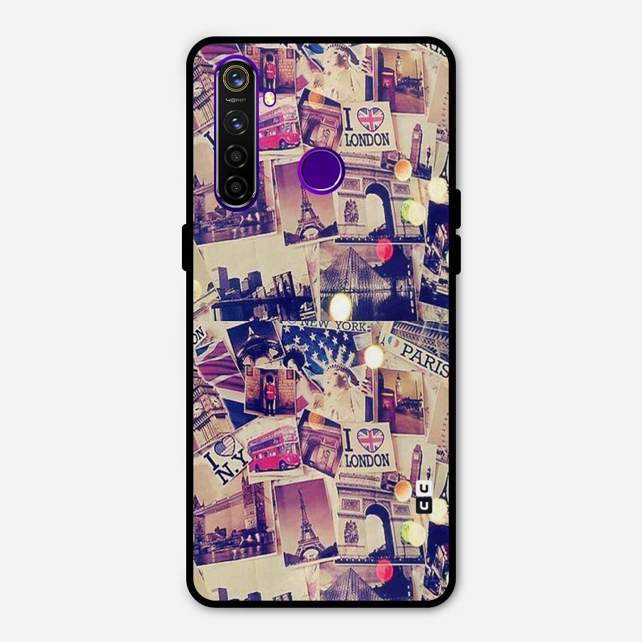 Travel Pictures Metal Back Case for Realme 5 Pro