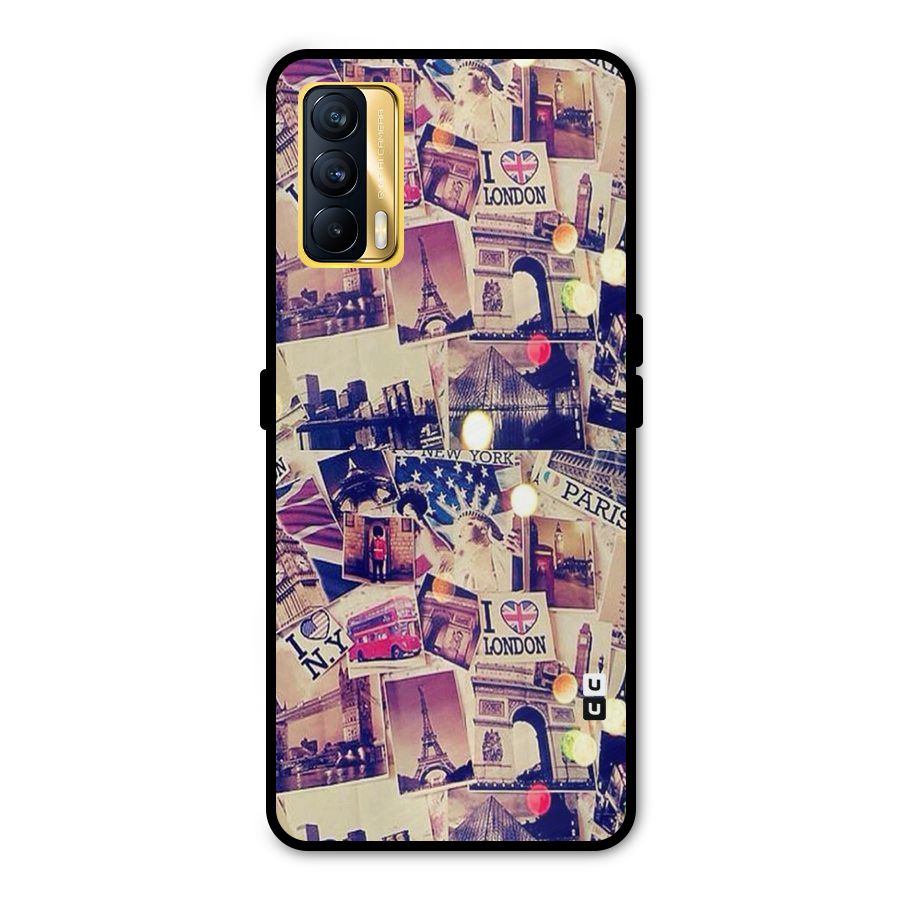 Travel Pictures Metal Back Case for Realme X7