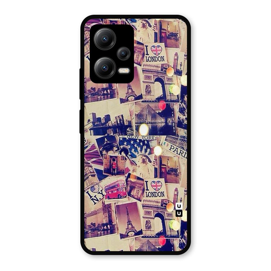 Travel Pictures Metal Back Case for Redmi Note 12 5G
