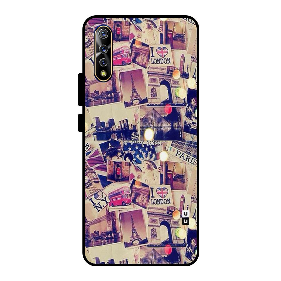 Travel Pictures Metal Back Case for Vivo S1