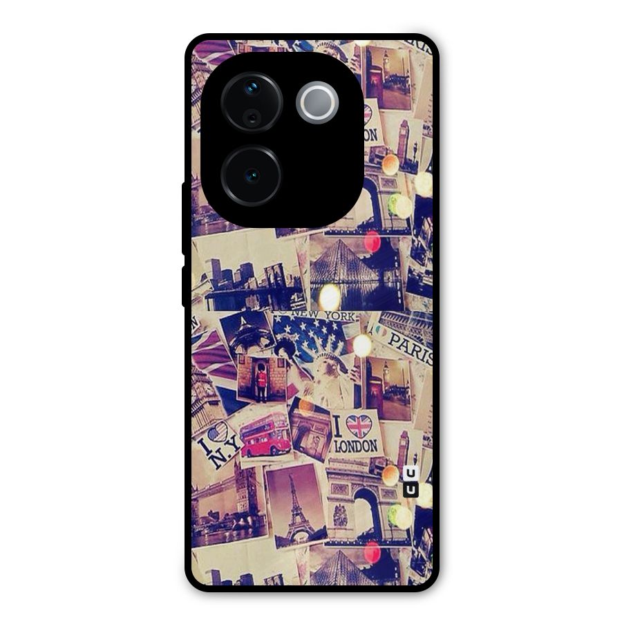 Travel Pictures Metal Back Case for Vivo T3 Pro