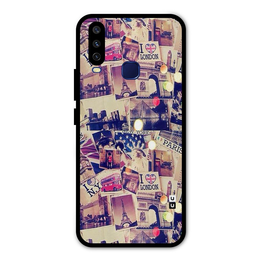 Travel Pictures Metal Back Case for Vivo V17