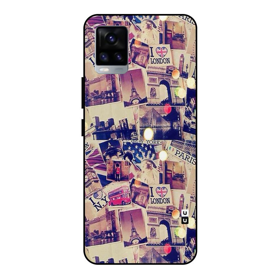Travel Pictures Metal Back Case for Vivo V20 2021