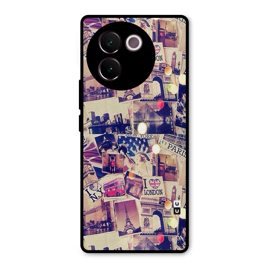 Travel Pictures Metal Back Case for Vivo V30e