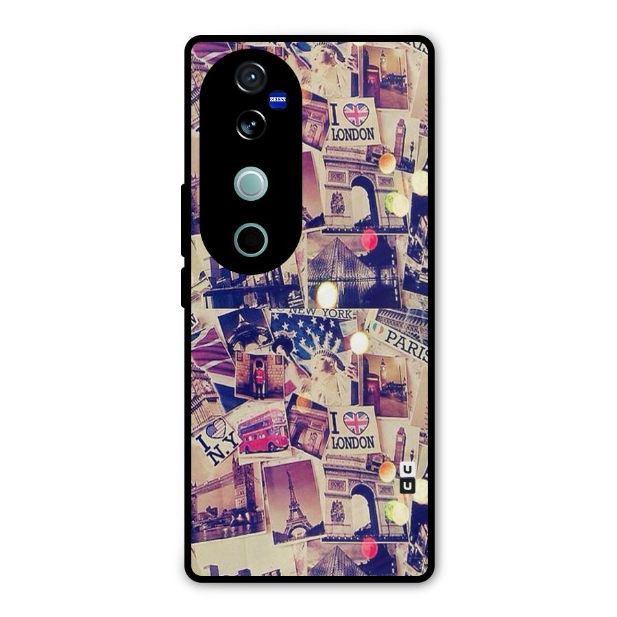 Travel Pictures Metal Back Case for Vivo V40 Pro