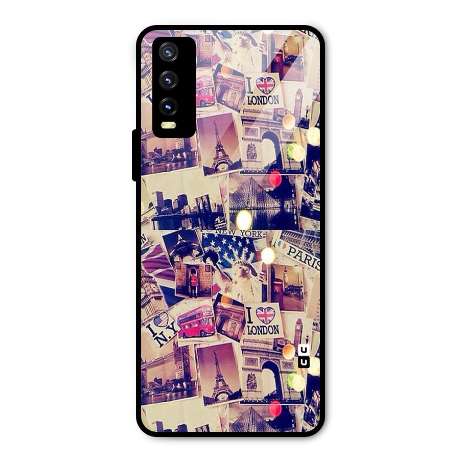 Travel Pictures Metal Back Case for Vivo Y20