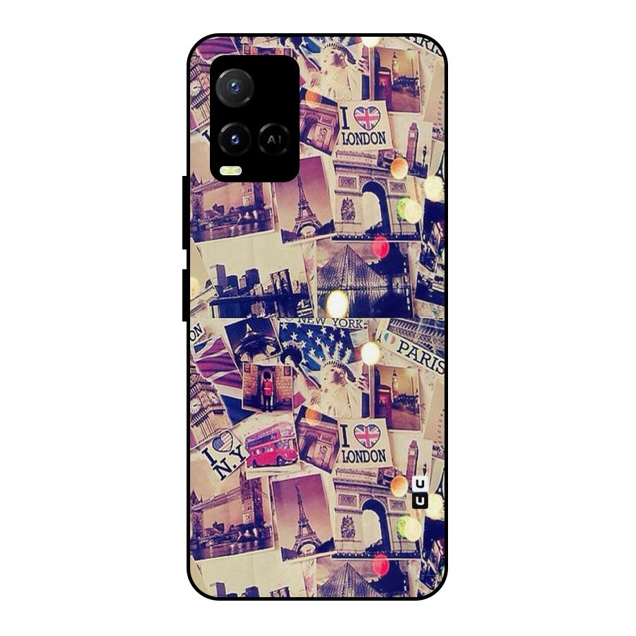 Travel Pictures Metal Back Case for Vivo Y21A
