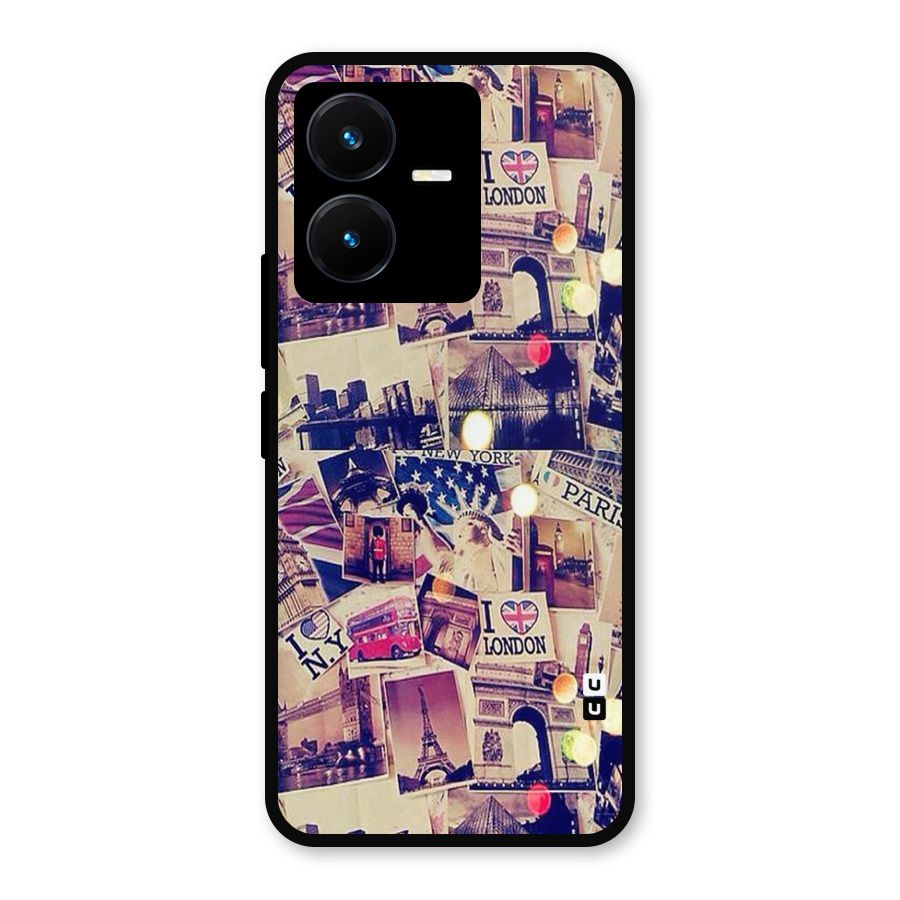 Travel Pictures Metal Back Case for Vivo Y22