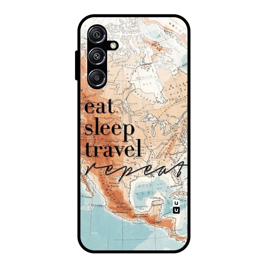 Travel Repeat Glass Back Case for Galaxy M34 5G