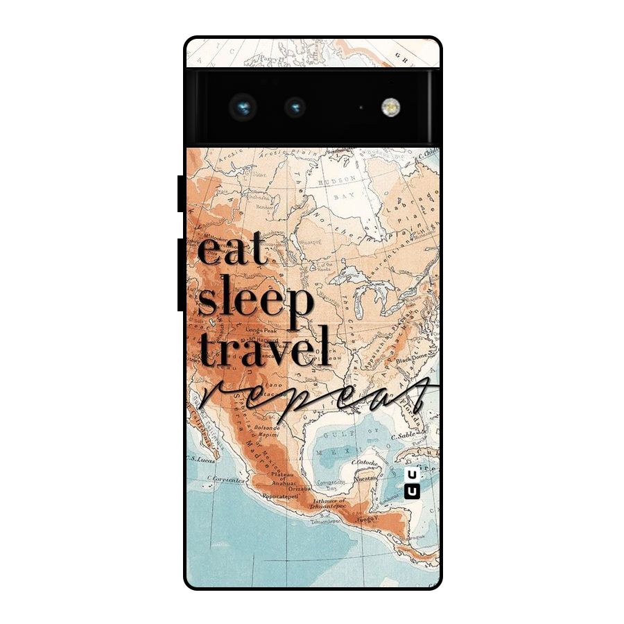 Travel Repeat Glass Back Case for Google Pixel 6
