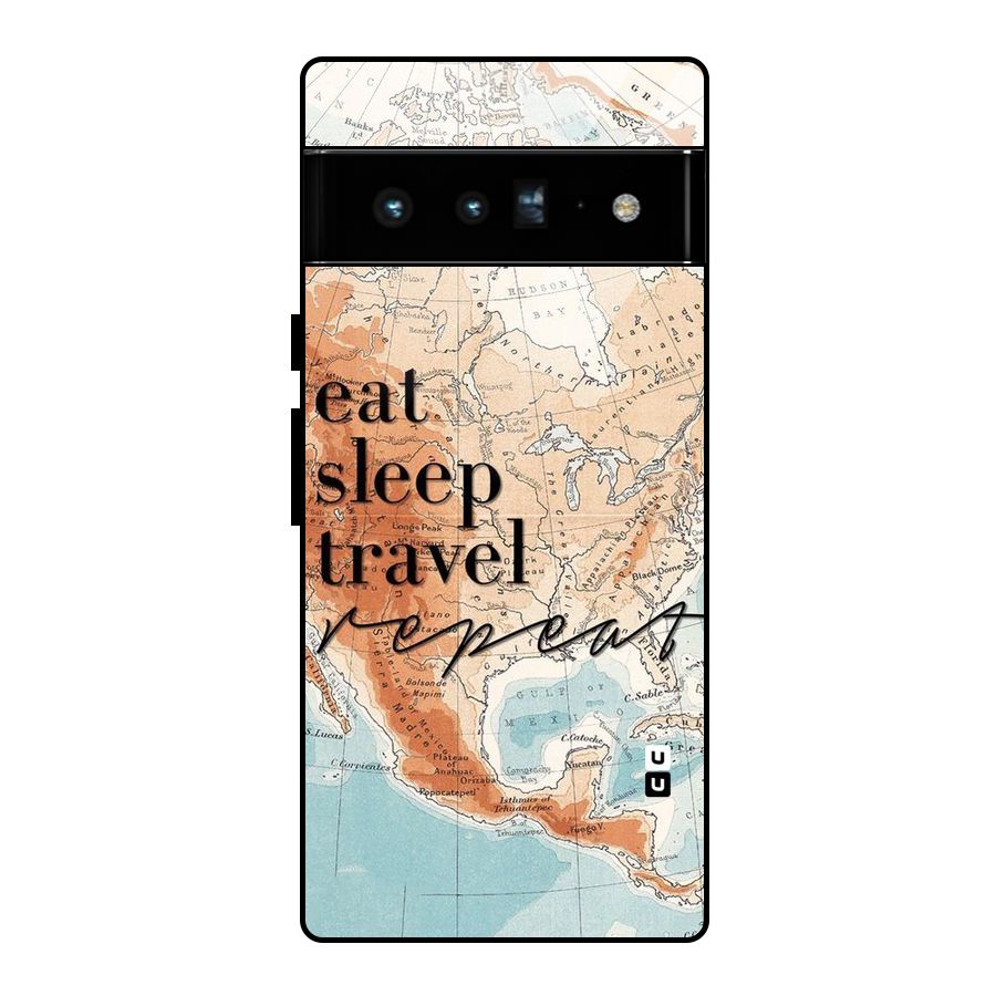 Travel Repeat Glass Back Case for Google Pixel 6 Pro