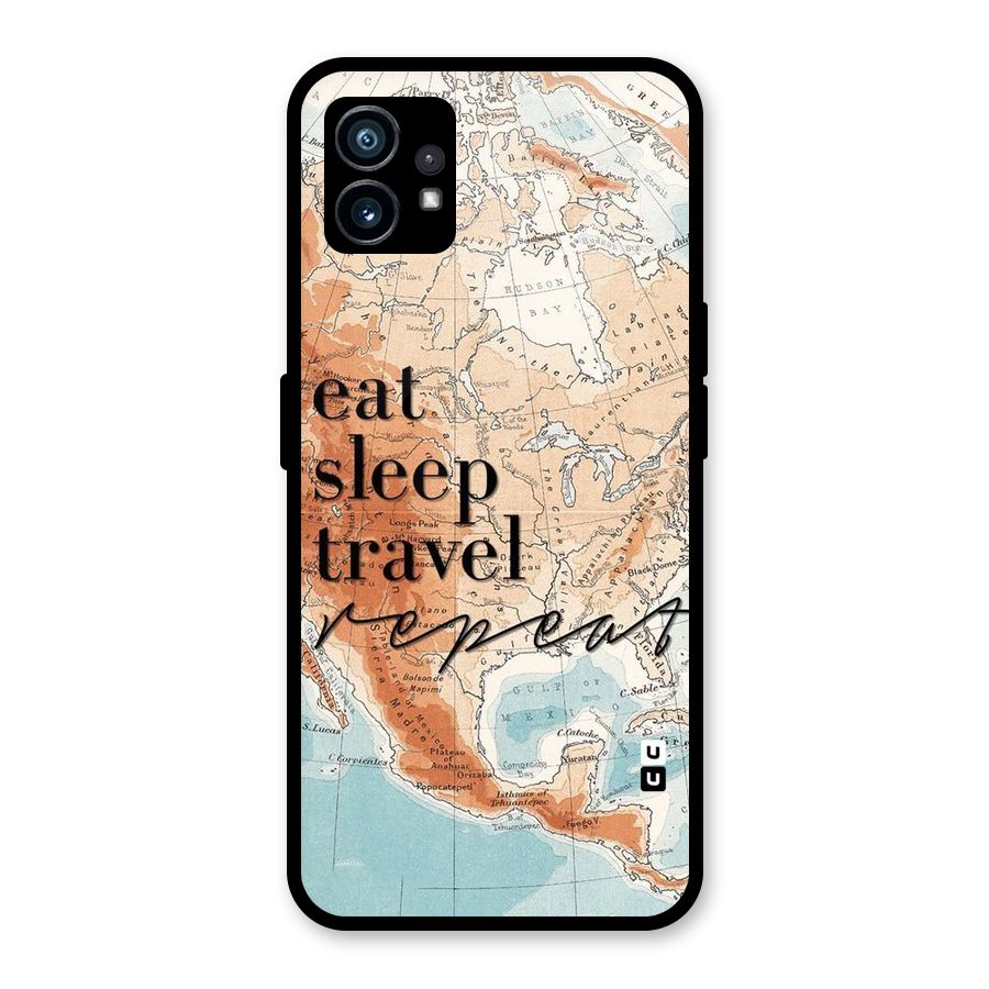 Travel Repeat Glass Back Case for Nothing Phone 1