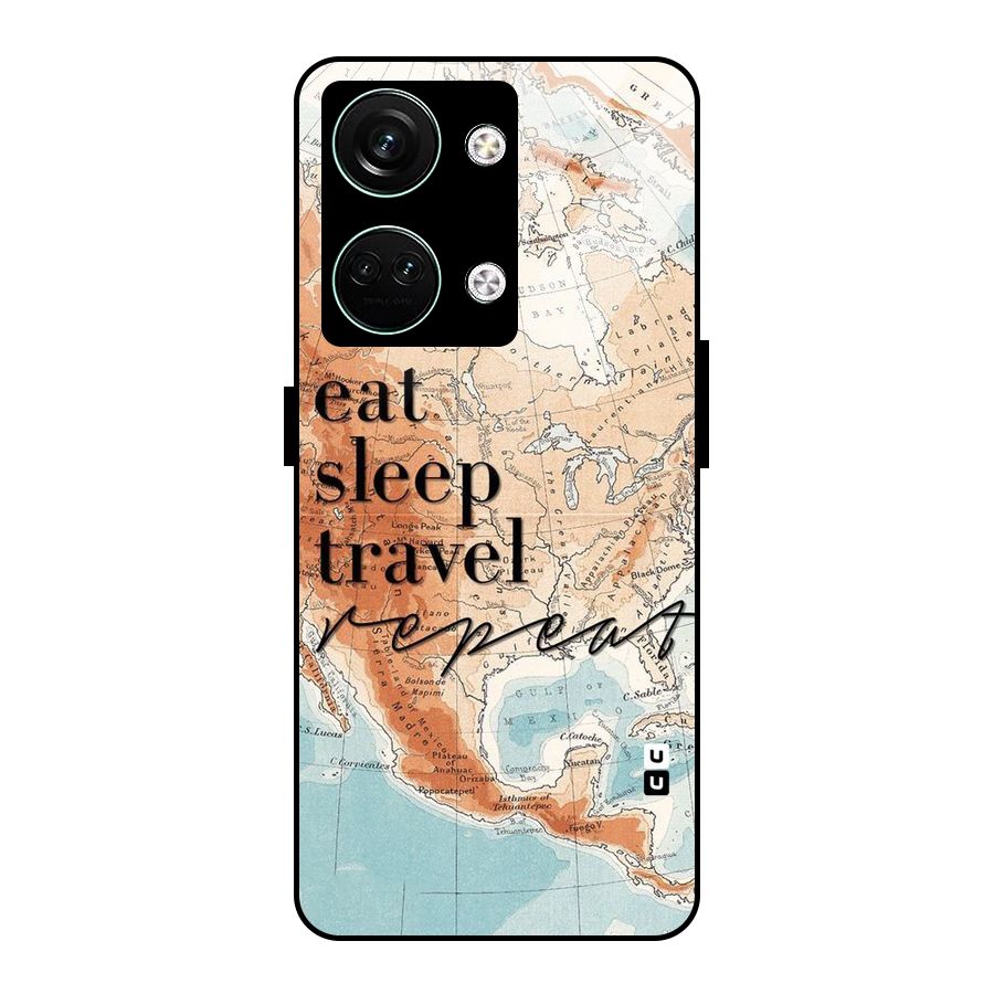 Travel Repeat Glass Back Case for Oneplus Nord 3
