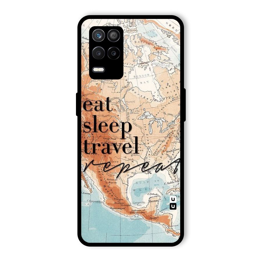 Travel Repeat Glass Back Case for Realme 8s 5G