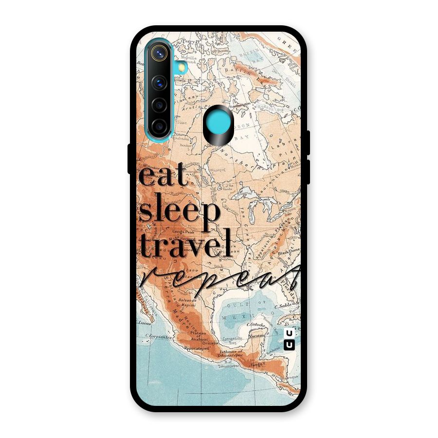 Travel Repeat Glass Back Case for Realme Narzo 10