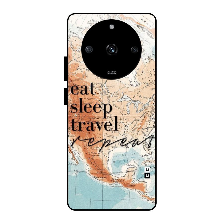 Travel Repeat Glass Back Case for Realme Narzo 60 5G