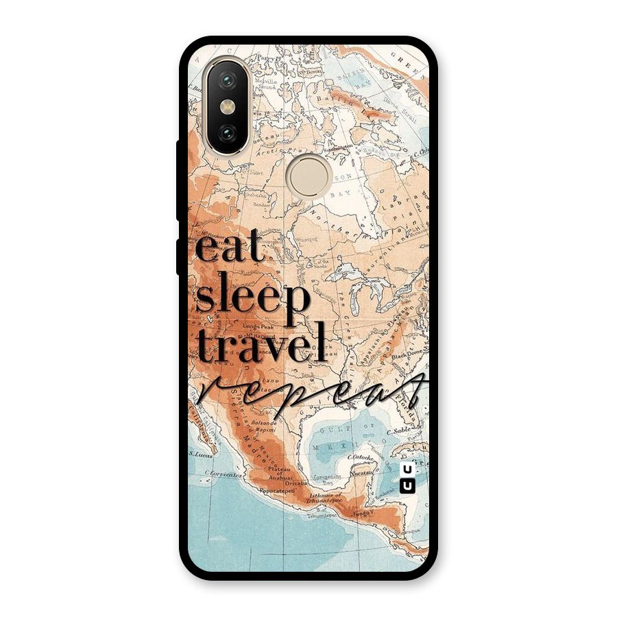 Travel Repeat Glass Back Case for Redmi A2