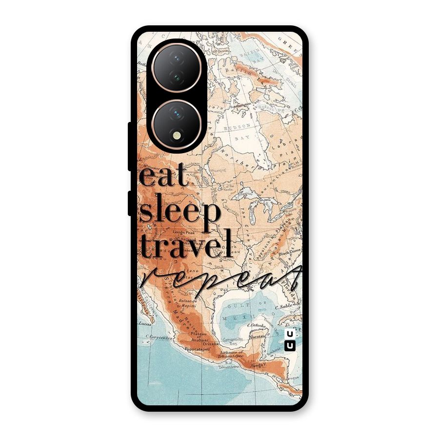 Travel Repeat Glass Back Case for Vivo Y100A
