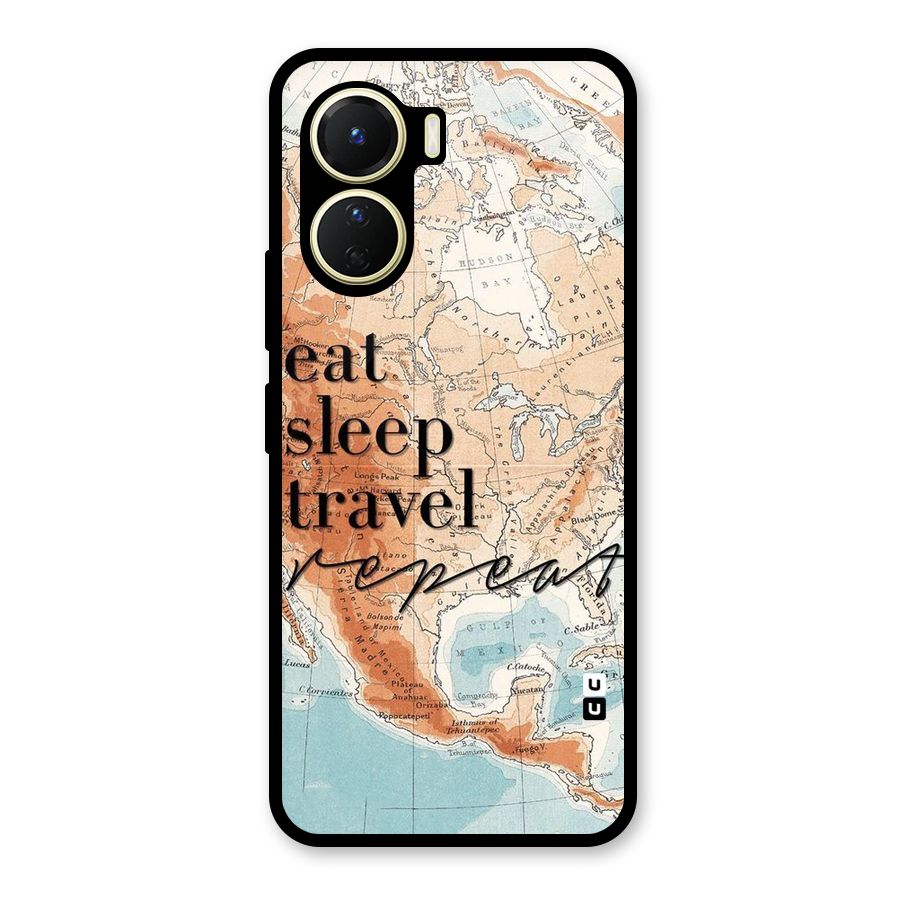 Travel Repeat Glass Back Case for Vivo Y16