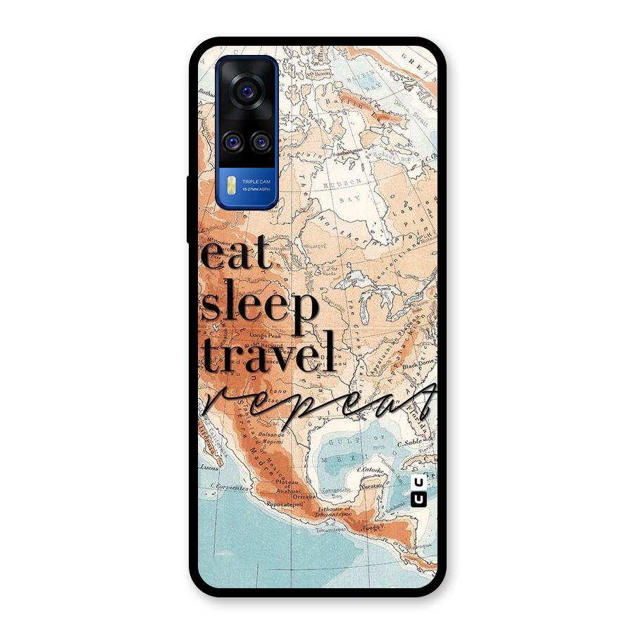 Travel Repeat Glass Back Case for Vivo Y31