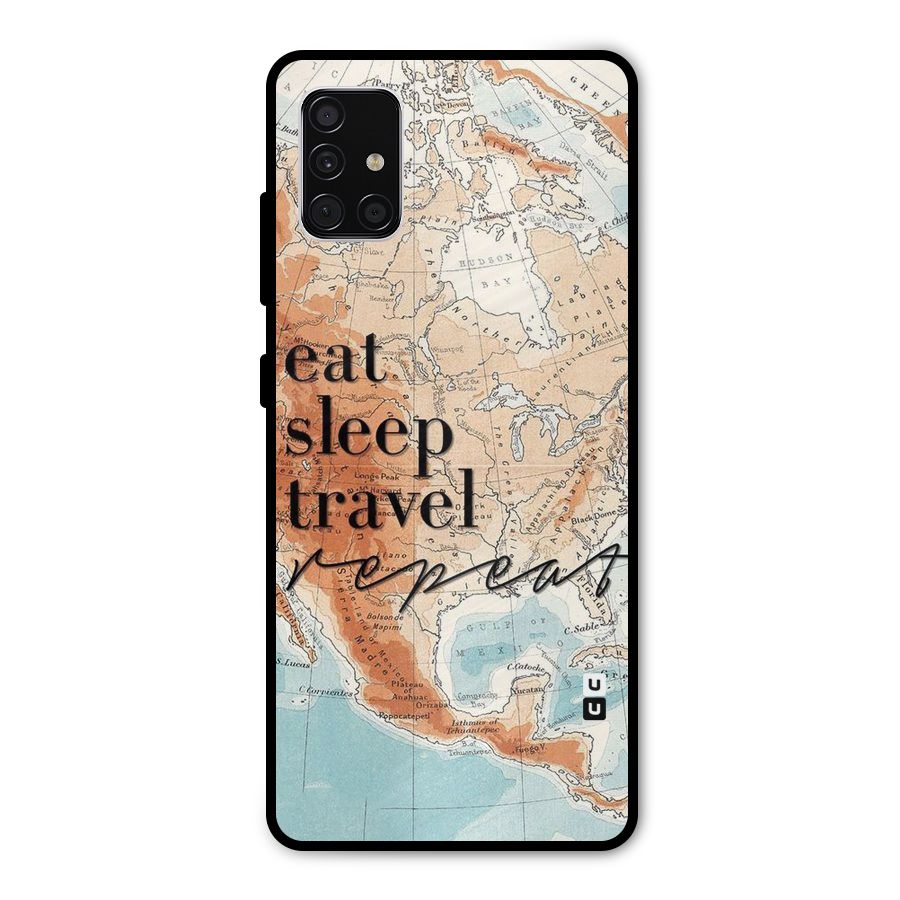 Travel Repeat Metal Back Case for Galaxy A51