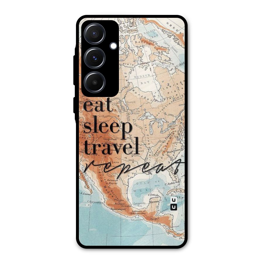 Travel Repeat Metal Back Case for Galaxy A55