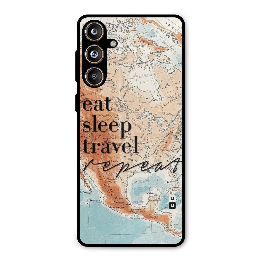 Travel Repeat Metal Back Case for Galaxy F55