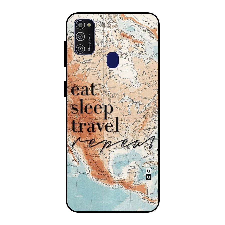 Travel Repeat Metal Back Case for Galaxy M21