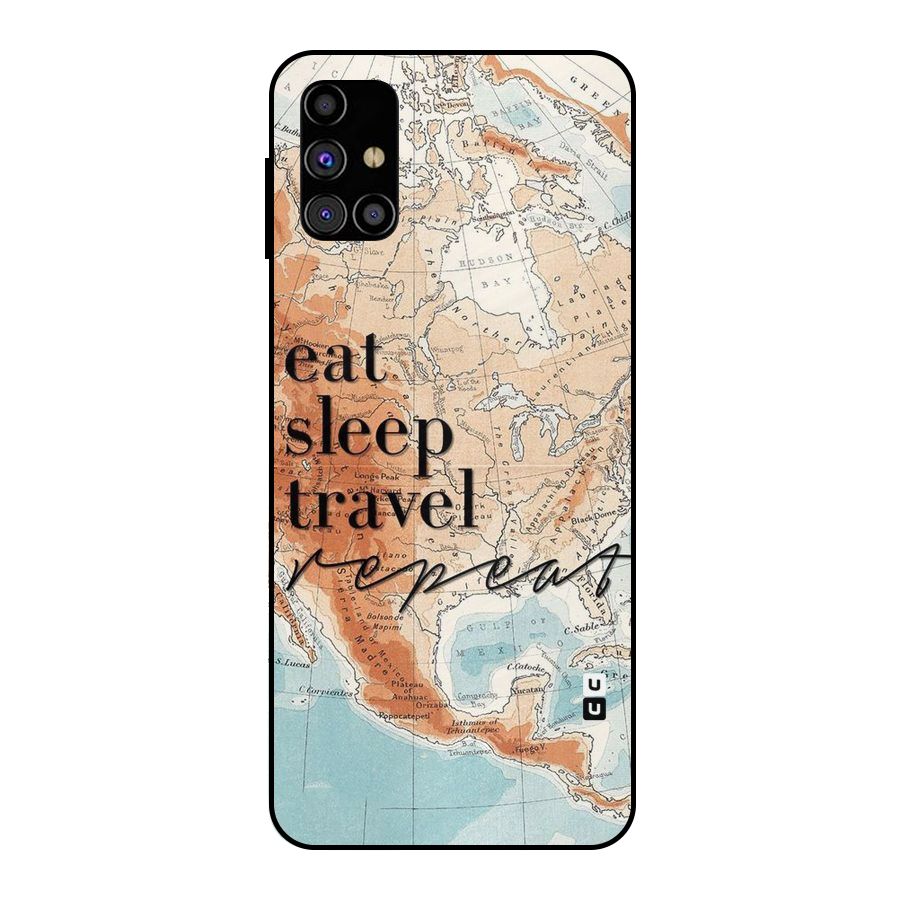 Travel Repeat Metal Back Case for Galaxy M31s