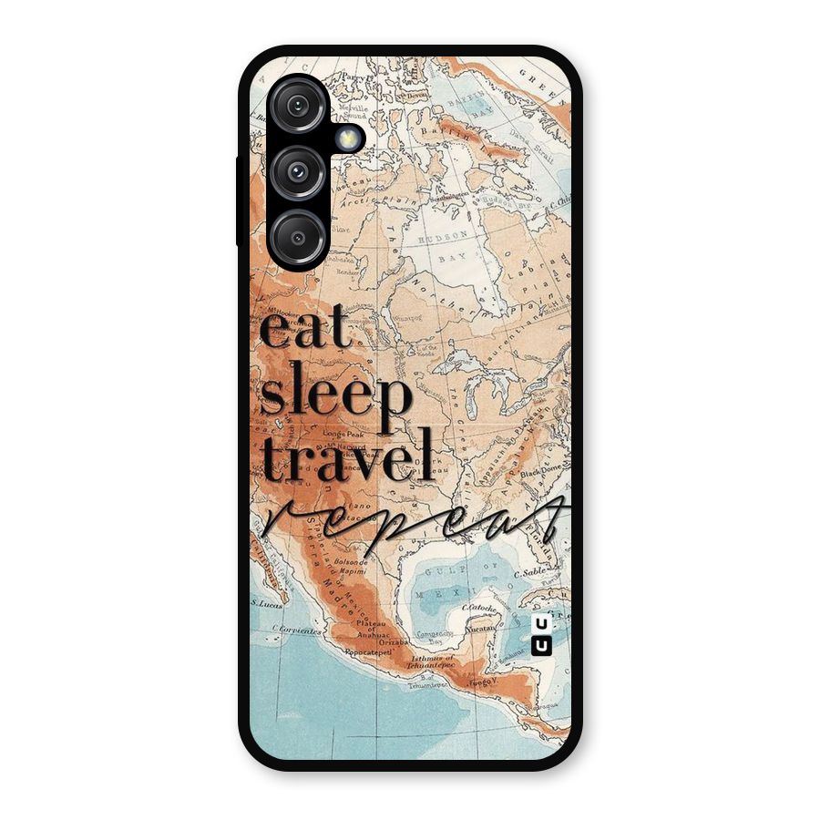 Travel Repeat Metal Back Case for Galaxy M34 5G