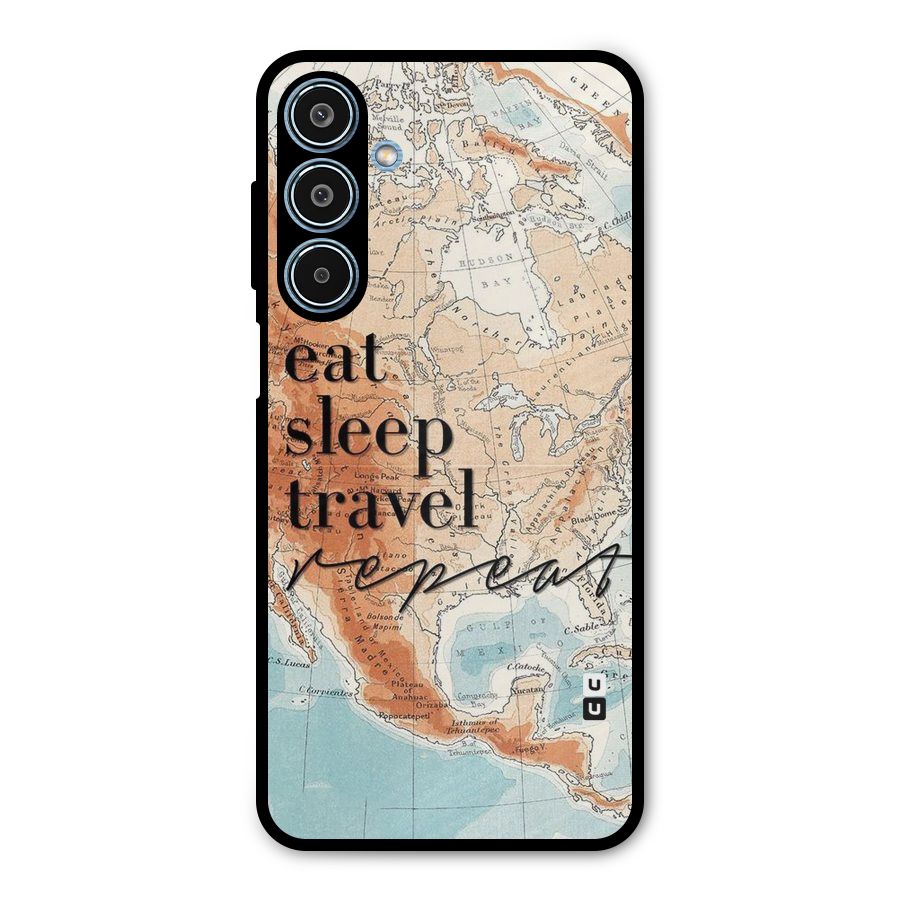 Travel Repeat Metal Back Case for Galaxy M35