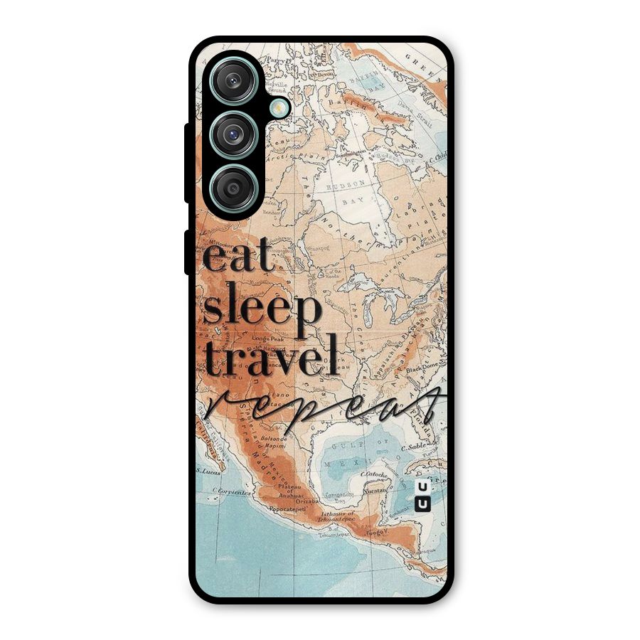 Travel Repeat Metal Back Case for Galaxy M55 5G