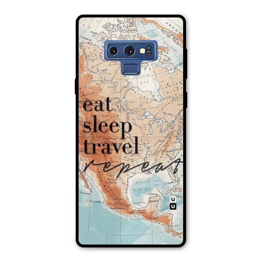 Travel Repeat Metal Back Case for Galaxy Note 9