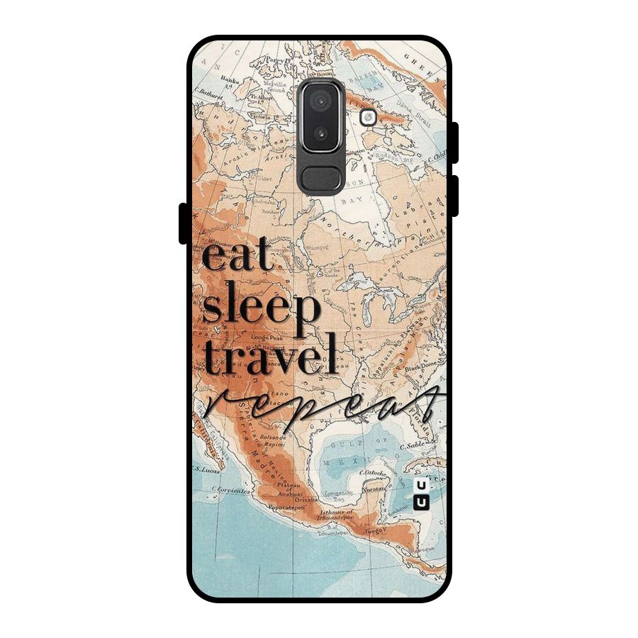 Travel Repeat Metal Back Case for Galaxy On8 (2018)