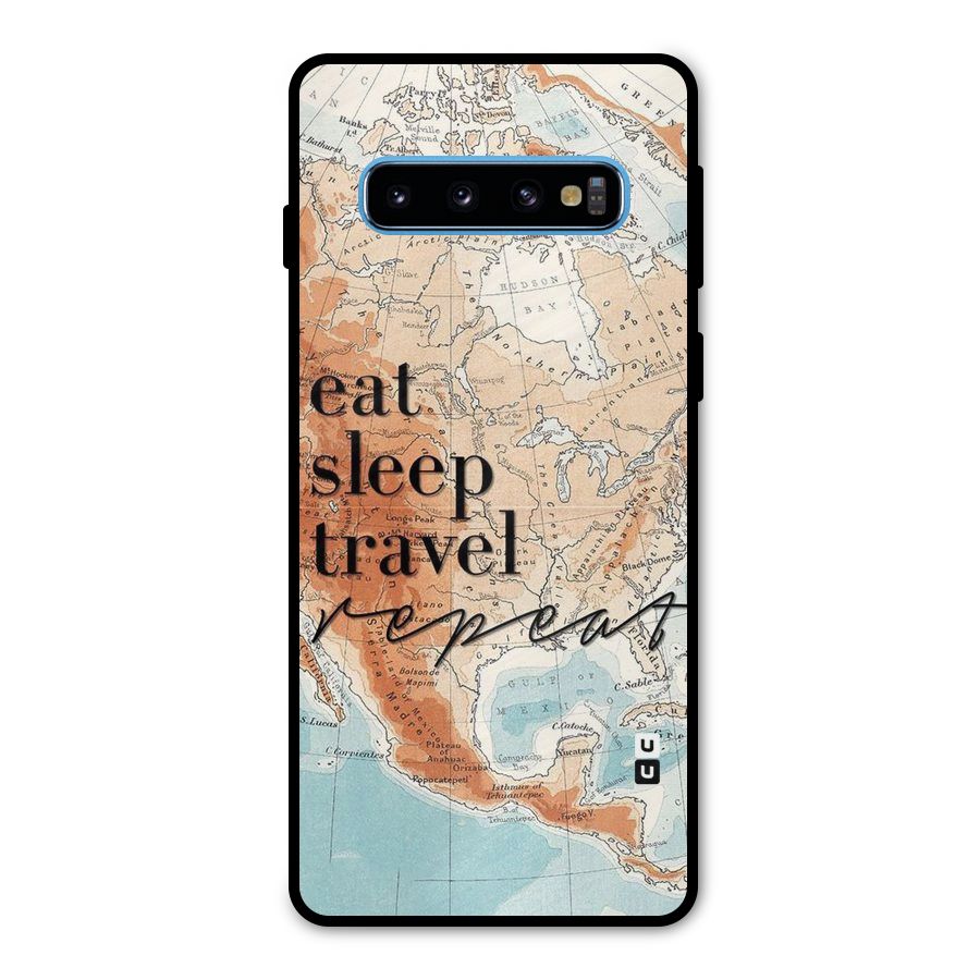 Travel Repeat Metal Back Case for Galaxy S10