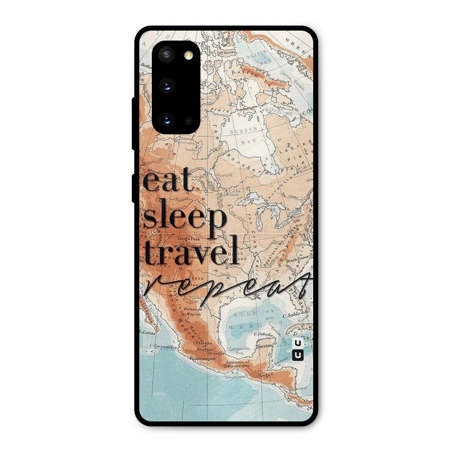 Travel Repeat Metal Back Case for Galaxy S20