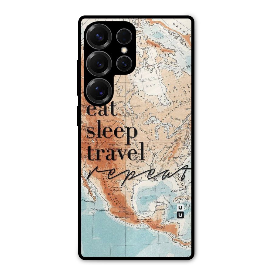 Travel Repeat Metal Back Case for Galaxy S25 Ultra
