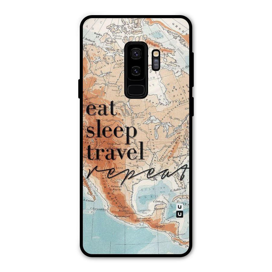 Travel Repeat Metal Back Case for Galaxy S9 Plus