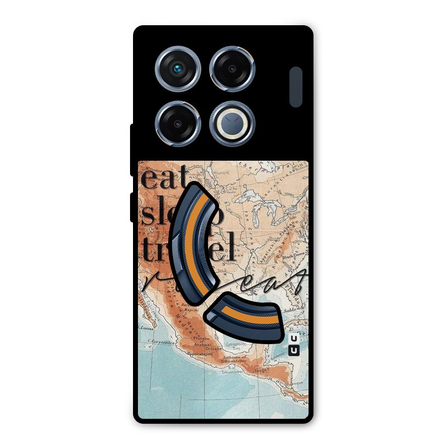 Travel Repeat Metal Back Case for Infinix GT 20 Pro