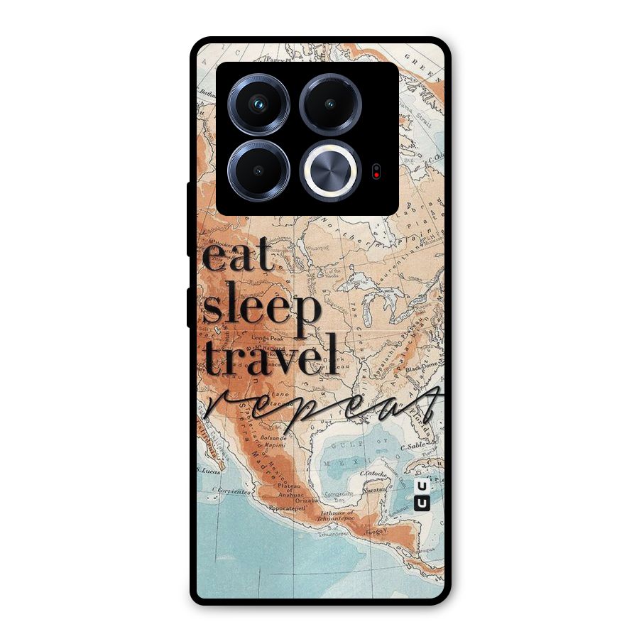 Travel Repeat Metal Back Case for Infinix Note 40 5G
